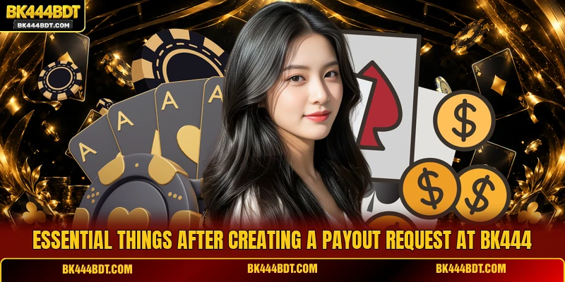 Essential things after creating a payout request at BK444
