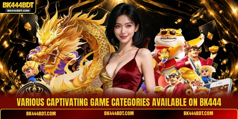 Various captivating game categories available on BK444